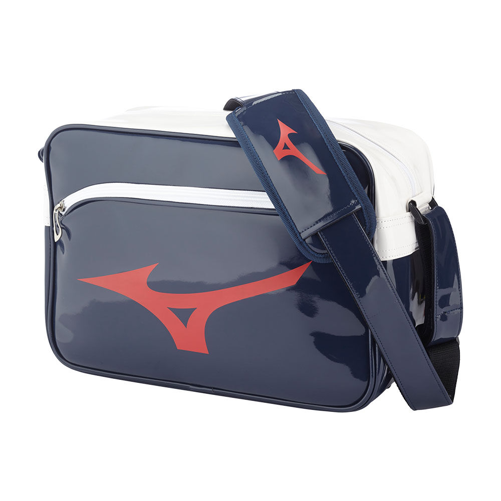 Mens Mizuno RB Enamel M Bag Navy/Red Philippines (RPSTJZ269)